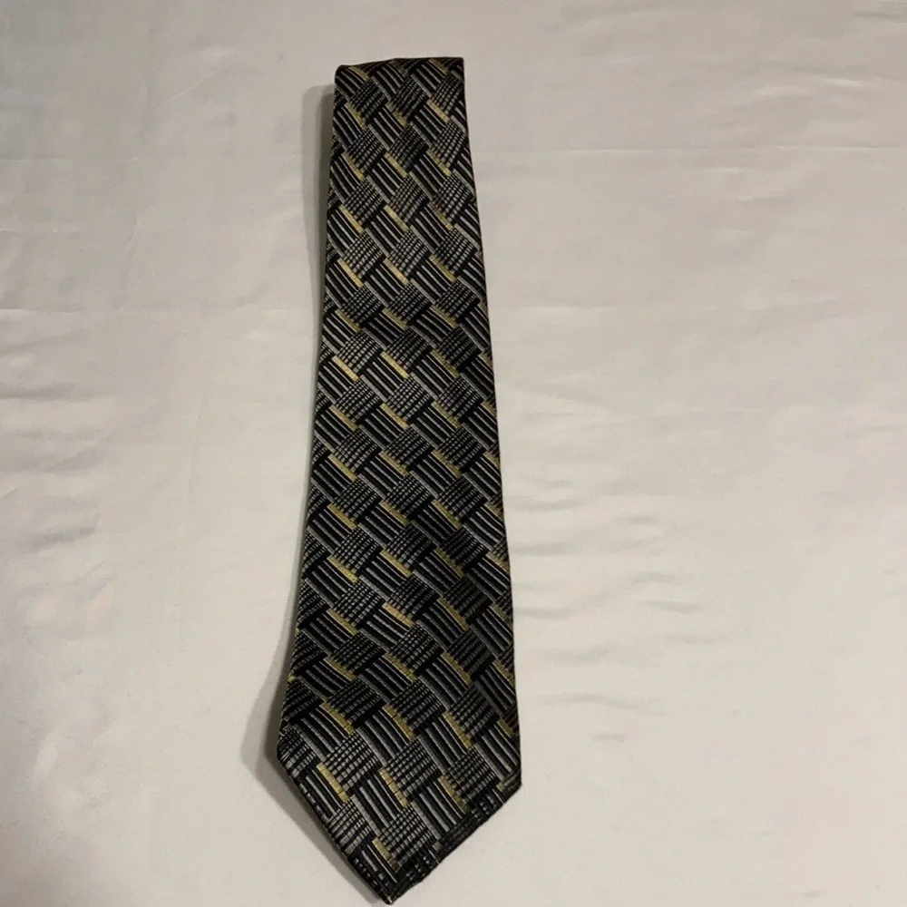 Umberto Frasier tie gray yellow